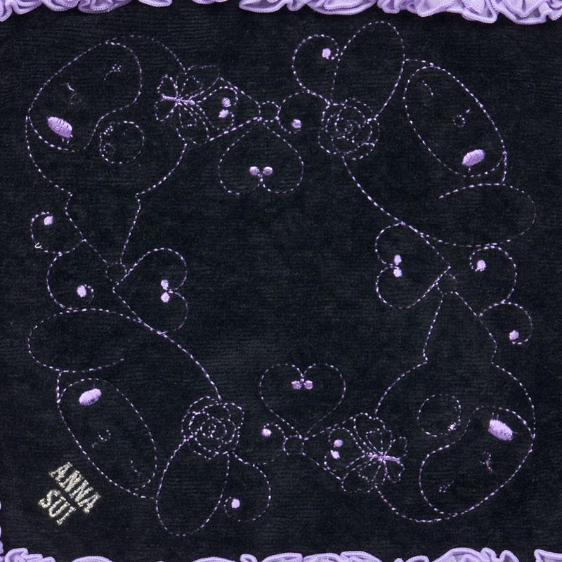 My Melody & Kuromi ANNA SUI mini Towel Frill Purple Sanrio Japan 2025