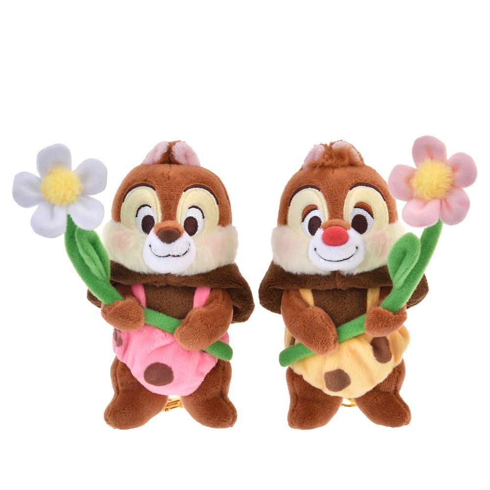 Chip Plush Keychain Flower Garden Disney Store Japan 2025