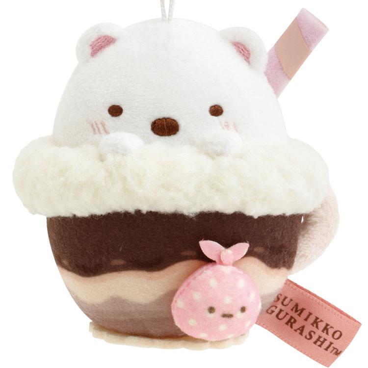 Sumikko Gurashi Shirokuma Bear Plush Keychain Chocolate Fair San-X Japan 2025