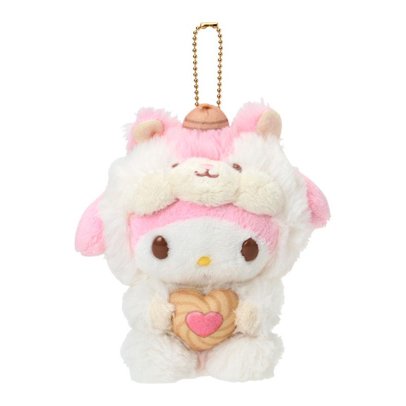 My Melody Plush Mascot Holder Keychain Fluffy Squirrel Sanrio Japan 2025