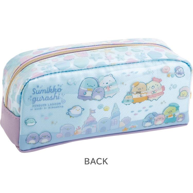 Sumikko Gurashi Pen Case Pencil Pouch Pastel Color Penguin Lagoon San-X Japan