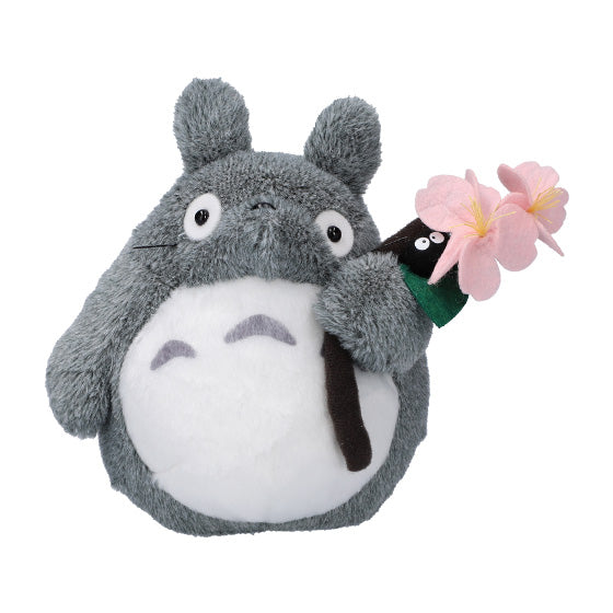My Neighbor Big Totoro Fluffy Otedama mini Plush Doll Sakura Studio Ghibli Japan