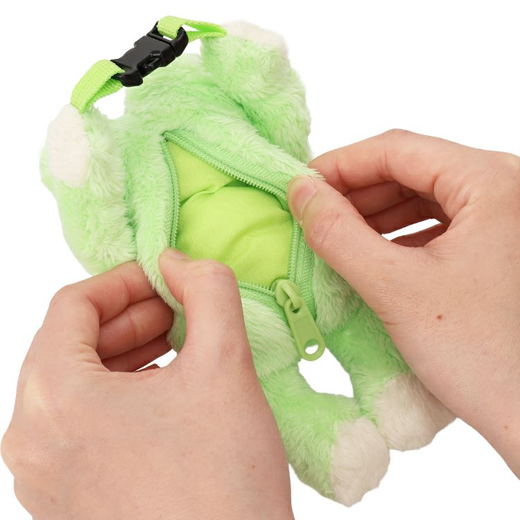 Pickles the Frog Plush Pouch Basic Green Japan 2025