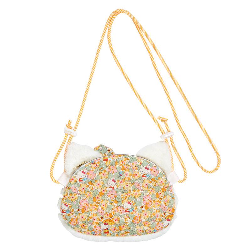 Hello Kitty Plush Sacoche Shoulder Bag Liberty Yellow Sanrio Japan 2024