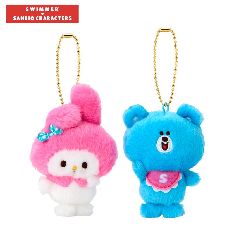 My Melody SWIMMER Plush Mascot Holder Keychain Sanrio Japan 2025
