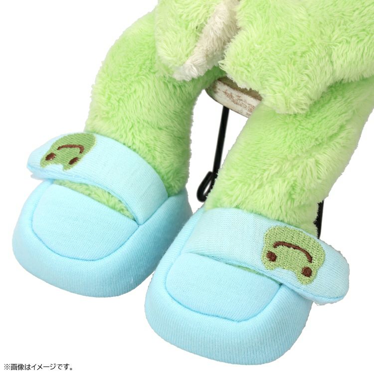 Pickles the Frog Costume for Bean Doll Plush Room shoes Blue Japan 2025