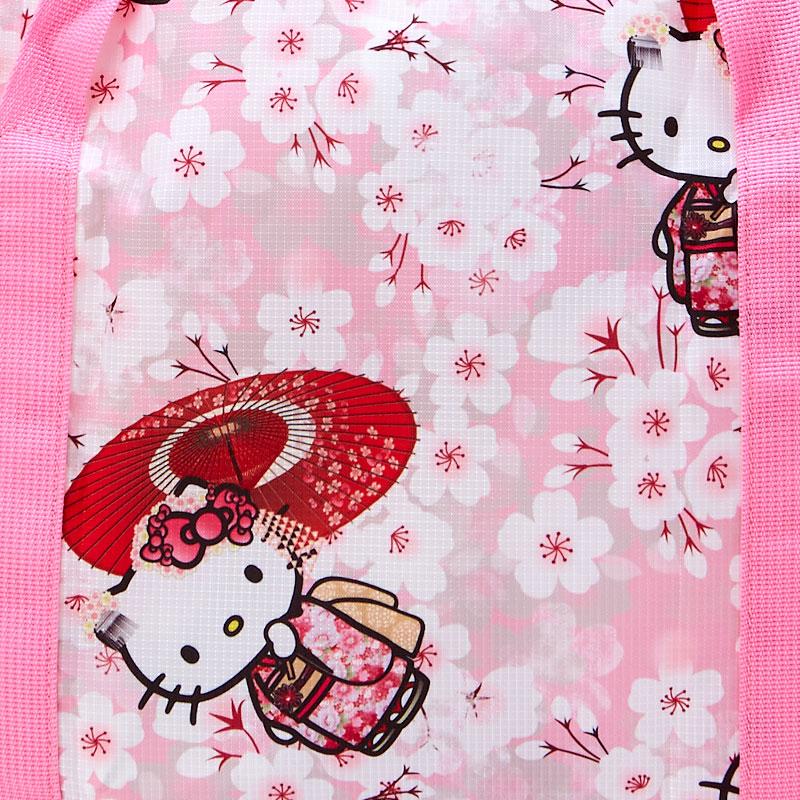 Hello Kitty Foldable Carry-On Bag Pink Sanrio Japan 2024 Sakura Kimono