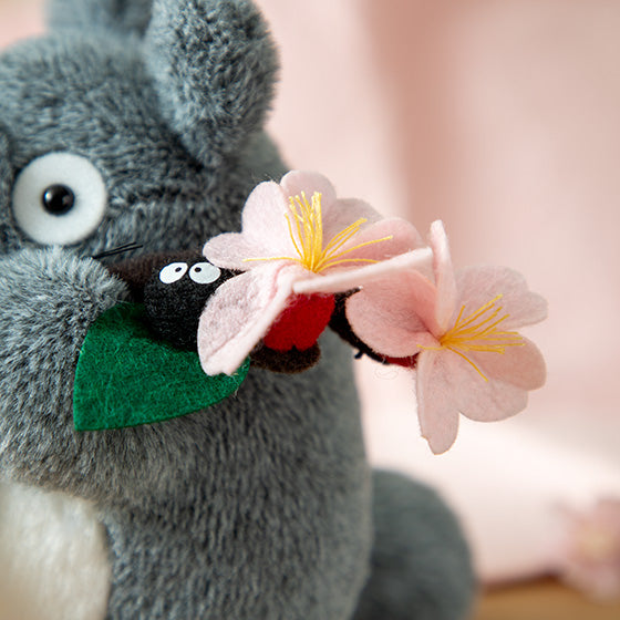My Neighbor Big Totoro Fluffy Otedama mini Plush Doll Sakura Studio Ghibli Japan