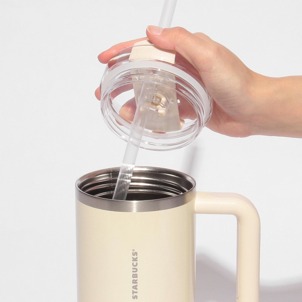Starbucks Japan STANLEY 3WAY Stainless Tumbler Pearl Ivory 887ml 2025