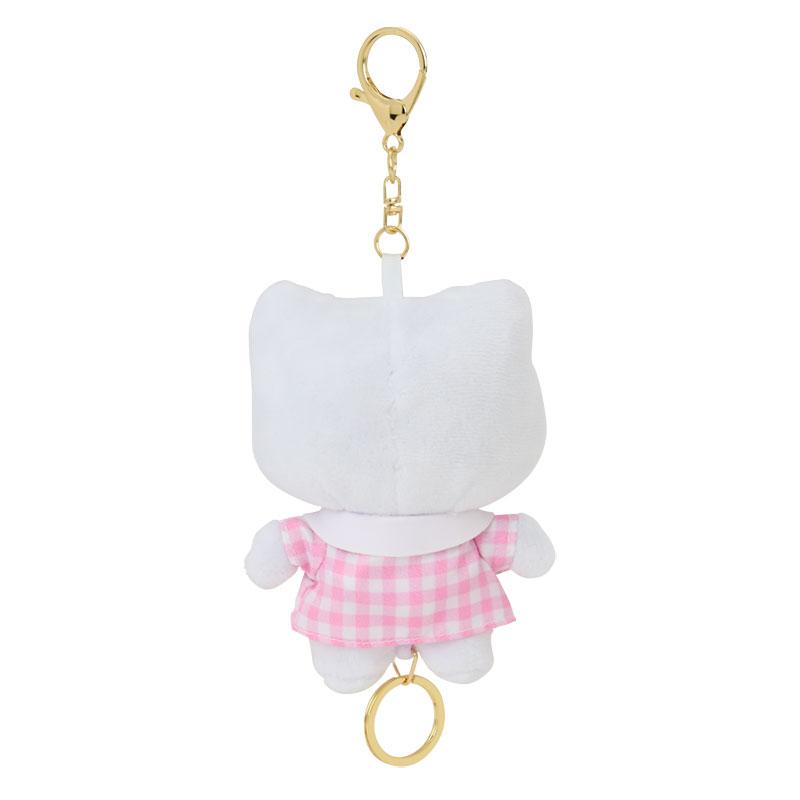 Hello Kitty Plush Mascot Holder Keychain with Reel Cherry Sanrio Japan 2025