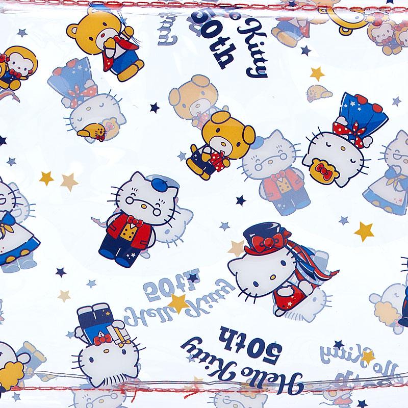 Hello Kitty 50th Anniversary Clear Pouch Sanrio Japan 2024