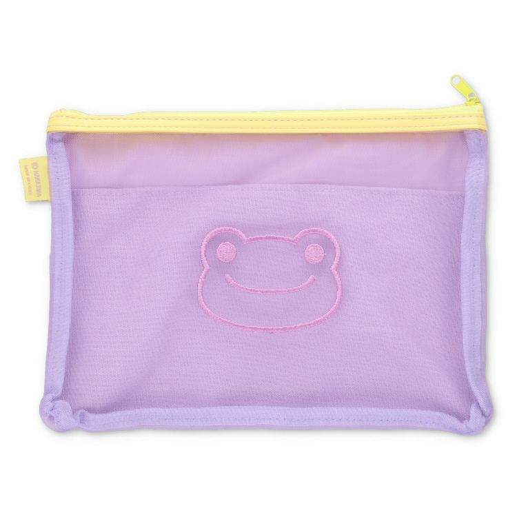 Pickles the Frog Mesh Pouch A5 Purple Japan 2025