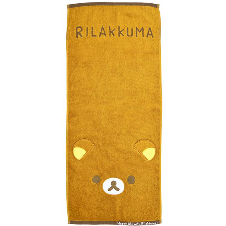 Rilakkuma Face Towel Brown San-X Japan 2025