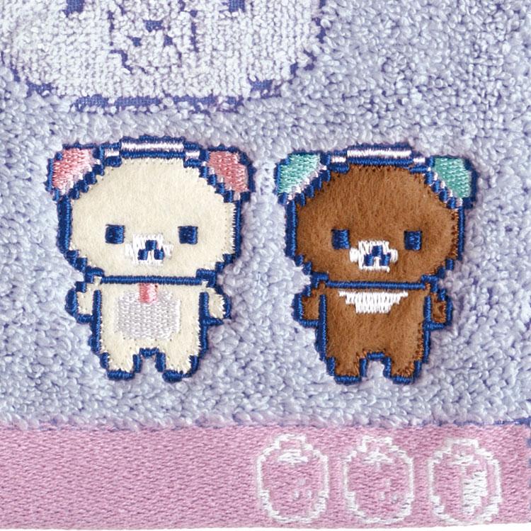 Chairoikoguma & Korilakkuma mini Towel Purple Gaming Rilakkuma San-X Japan 2025