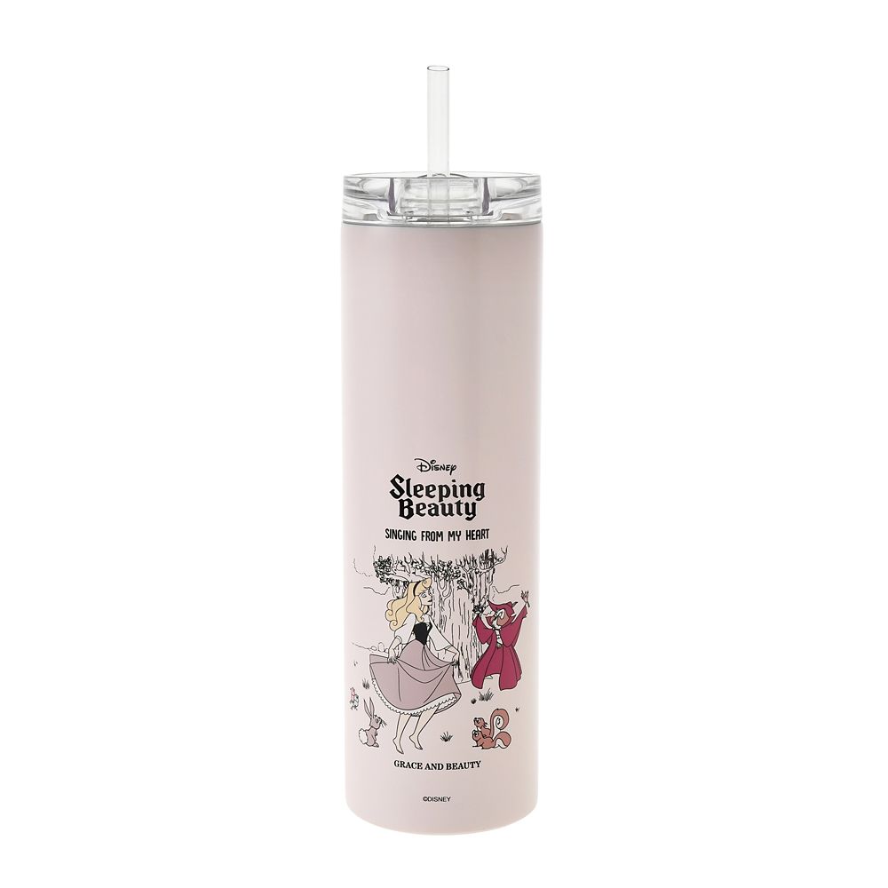 Sleeping Beauty Aurora Stainless Straw Tumbler Disney Store Japan 2025