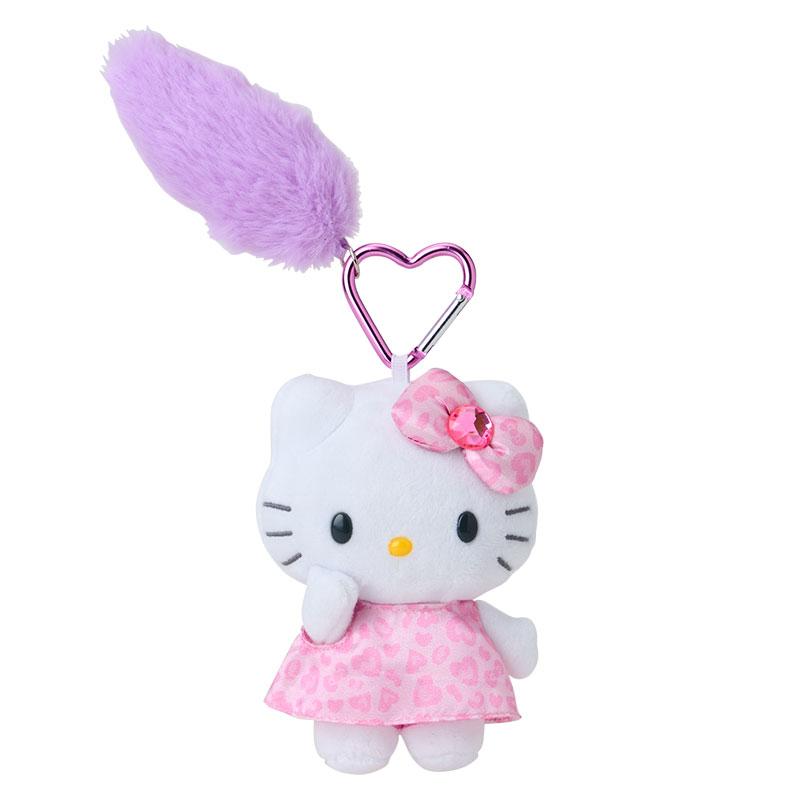 Hello Kitty Plush Keychain Tail Leopard Pink GOGO GAL Collection Sanrio Japan