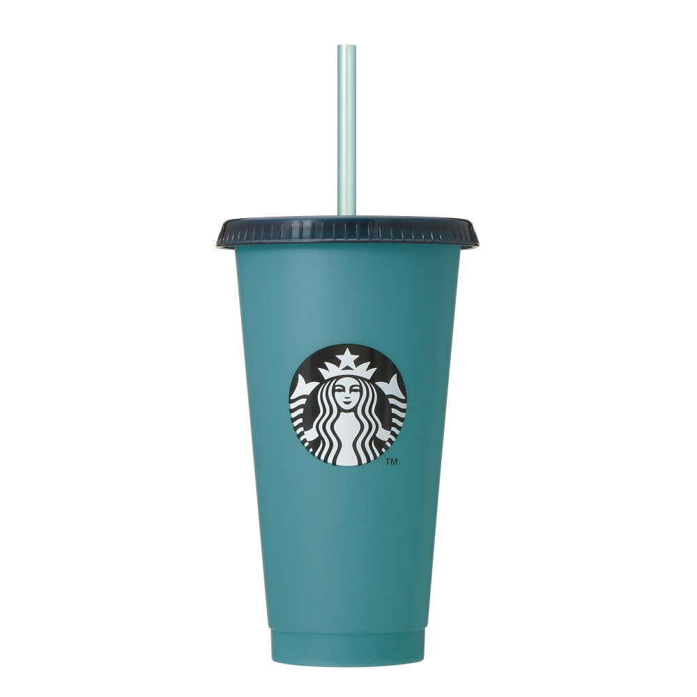 Starbucks Japan Color Changing Reusable Cold Cup Dual Blue 710ml 2025