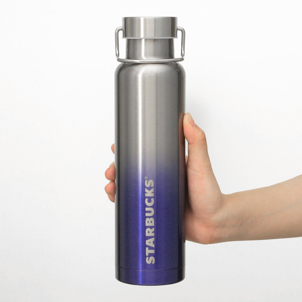 Starbucks Japan Holiday 2024 Handle Lid Stainless Bottle Gradient 680ml Tumbler