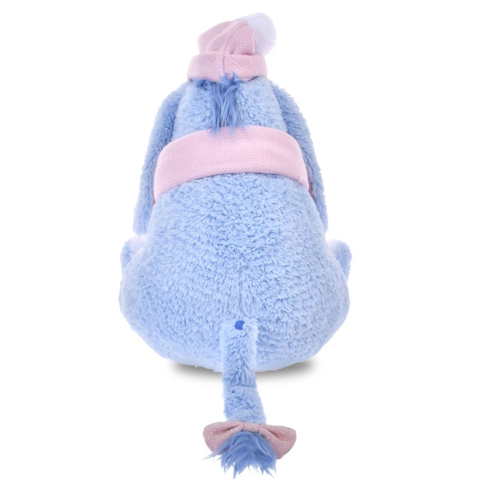 Eeyore Plush Doll Blue Winter Shiny Color Disney Store Japan Winnie the Pooh