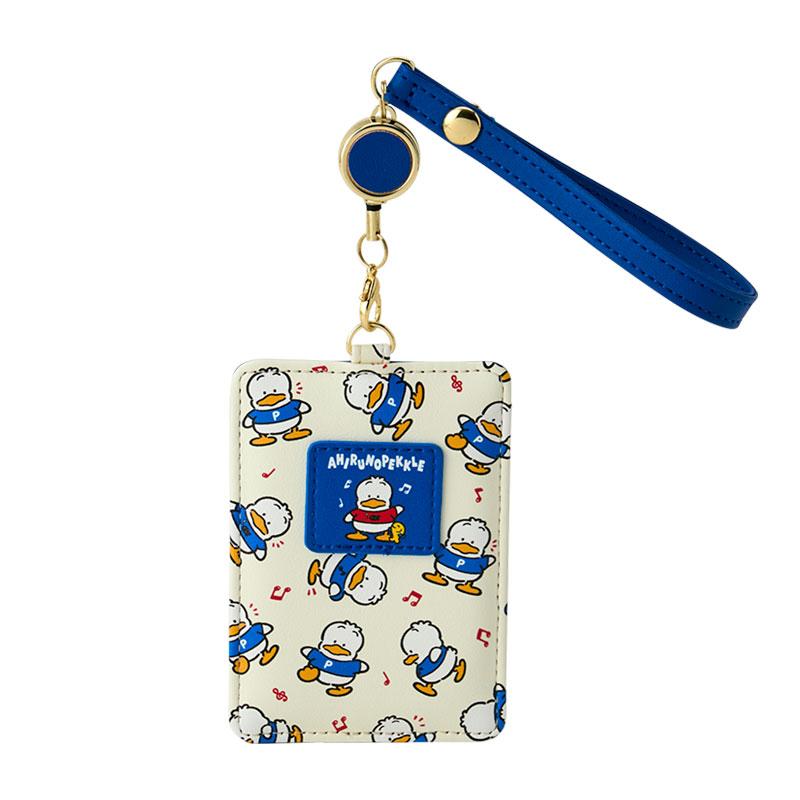 Ahiru no Pekkle Pass Case with Reel Sanrio Japan