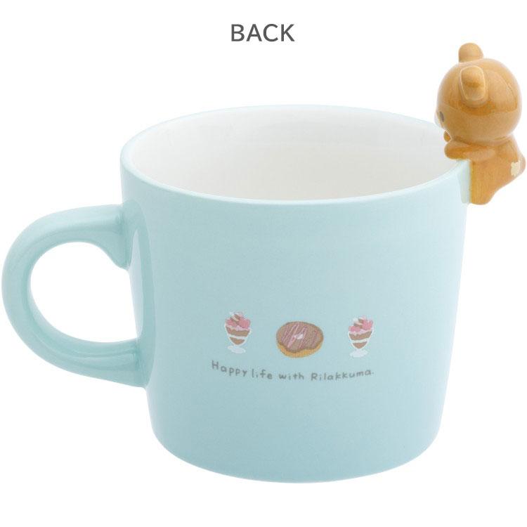 Chairoikoguma Mug Cup w/ Figure Blue San-X Japan 2025 Rilakkuma