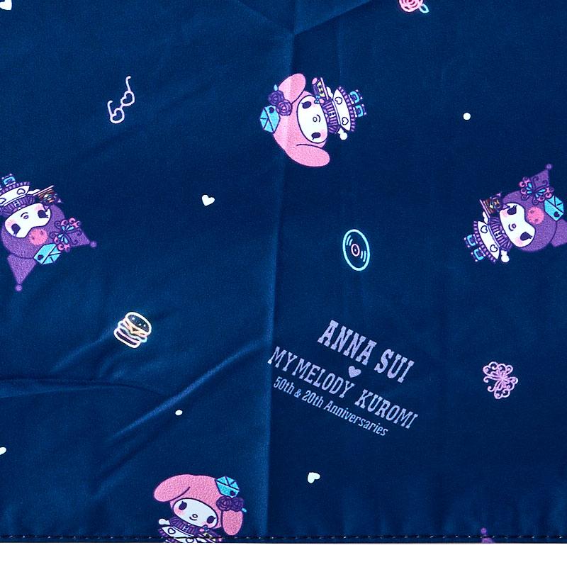My Melody & Kuromi ANNA SUI Folding Umbrella Navy Sanrio Japan 2025