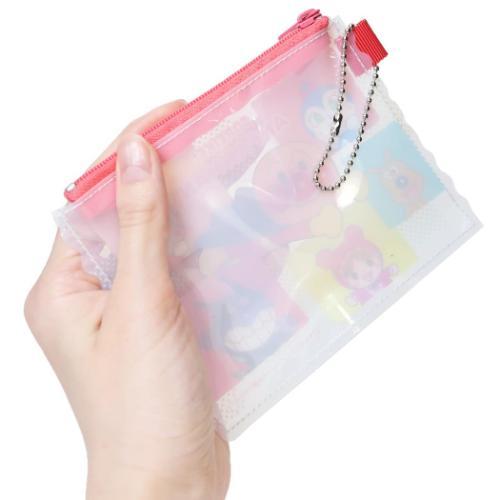 Anpanman Kids Coin Case Pouch Block Pattern Japan
