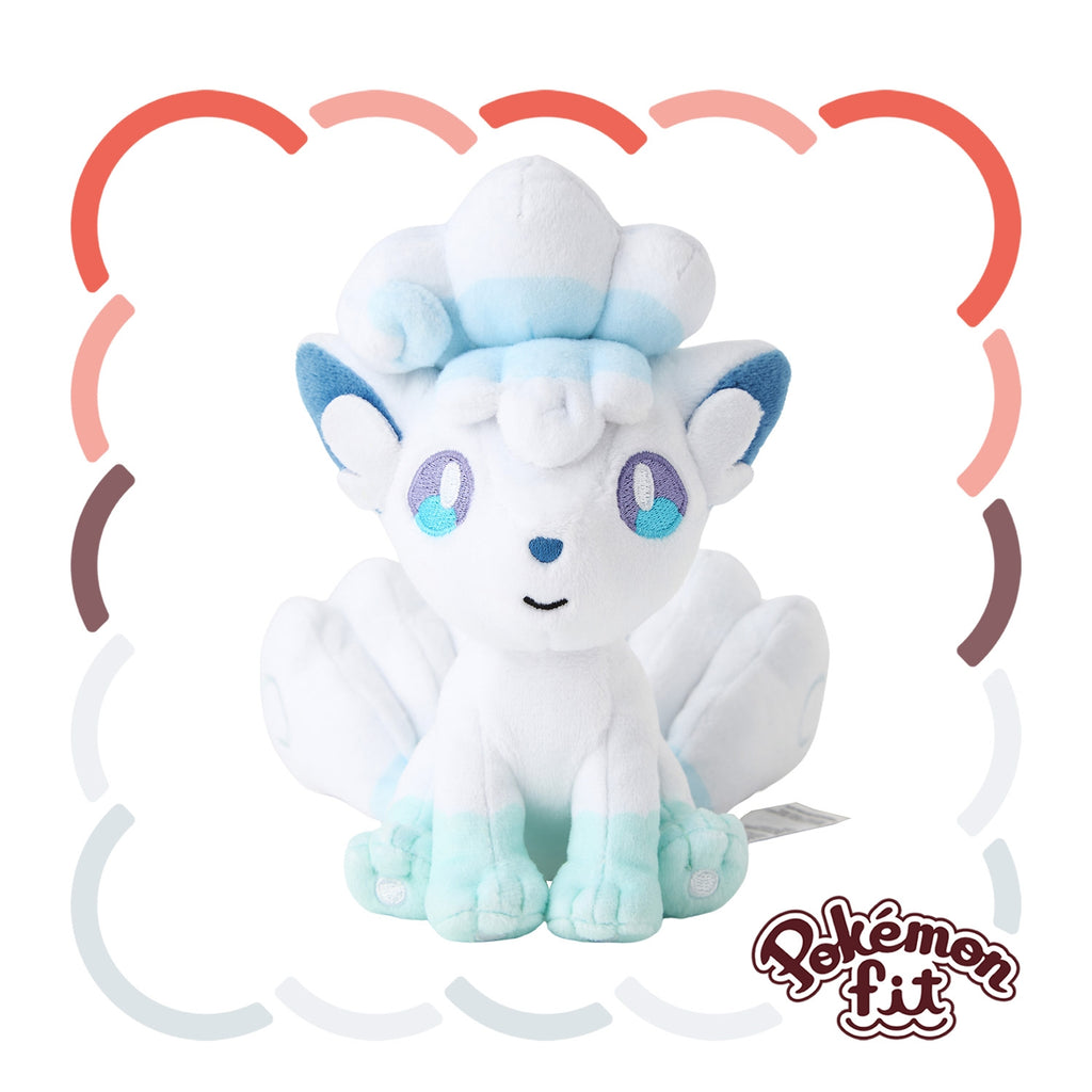 Alolan Vulpix Rokon Plush Doll Sun & Moon Pokemon fit Center Japan #37