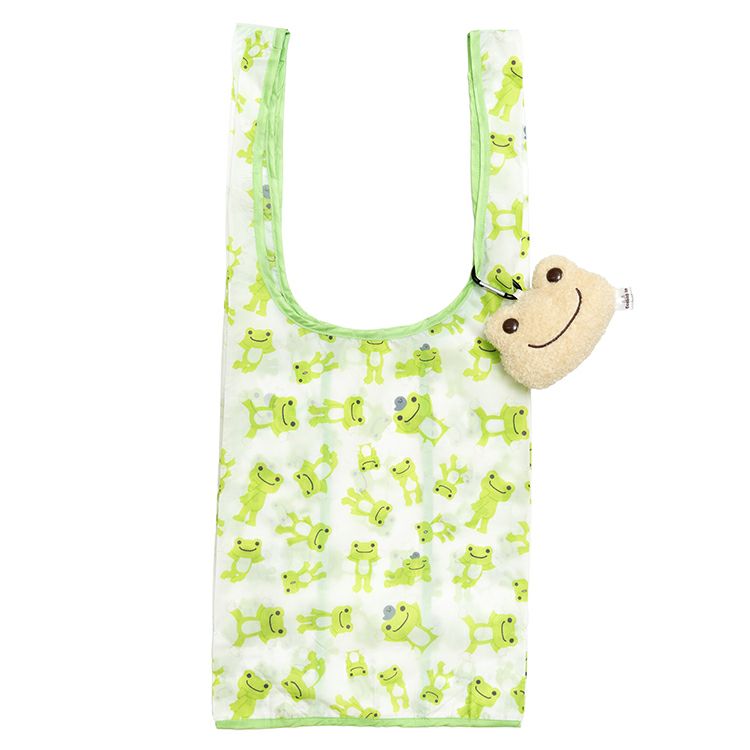 Pickles the Frog Eco Shopping Tote Bag Face Beige Japan 2025