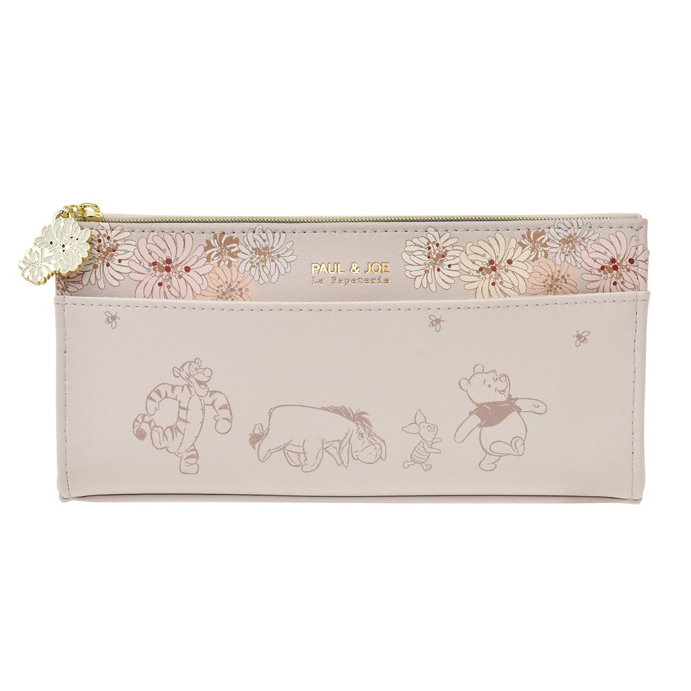 PAUL & JOE Winnie the Pooh Piglet Pen Case Pouch Chrysanthemum Disney Japan