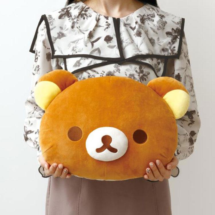 Rilakkuma Cushion Face Tweed Lovely House San-X Japan 2024