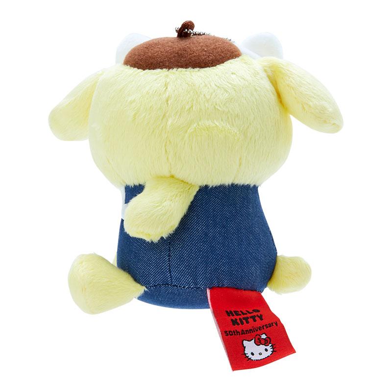 Pom Pom Purin Plush Mascot Holder Keychain HELLO Everyone 50th Sanrio Japan