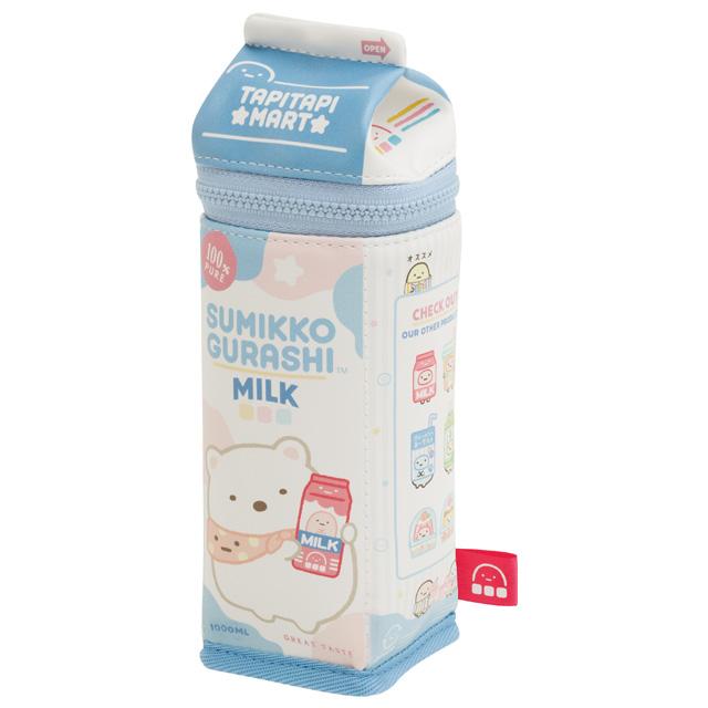 Sumikko Gurashi Pen Case Pencil Pouch Milk Carton TapiTapiMart San-X Japan 2024