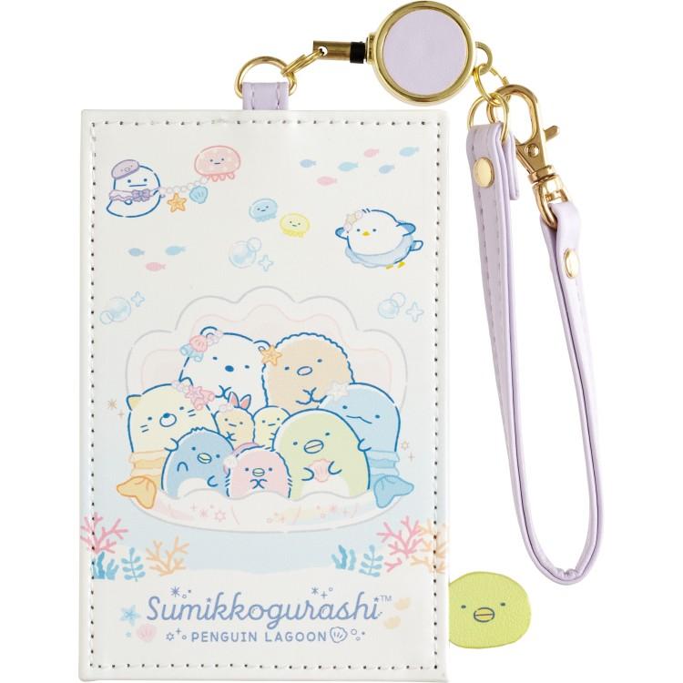 Sumikko Gurashi Reel Pass Case White Penguin Lagoon San-X Japan 2025