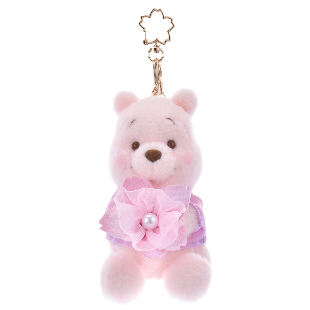 Winnie the Pooh Plush Keychain SAKURA Disney Store Japan 2025