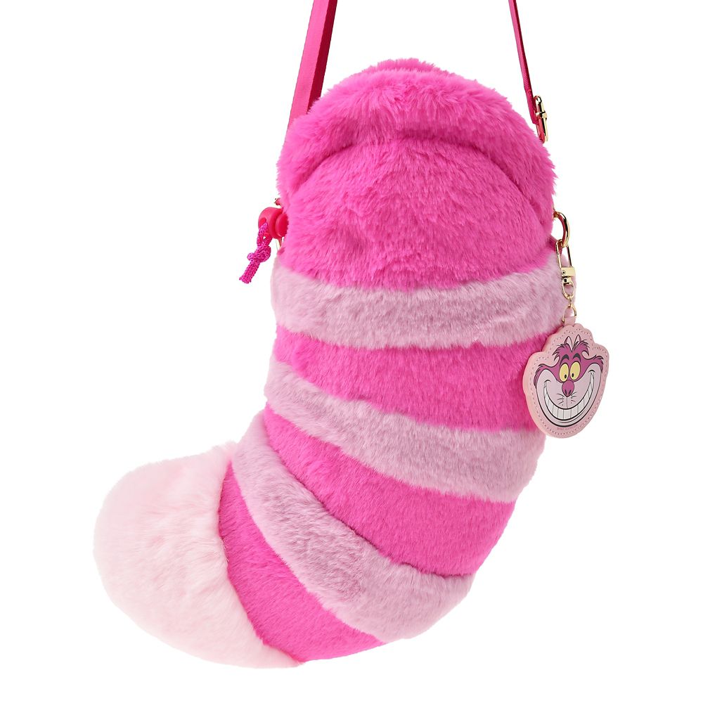 Alice in Wonderland Cheshire Cat Pochette Bag with Charm Pink Disney Store Japan
