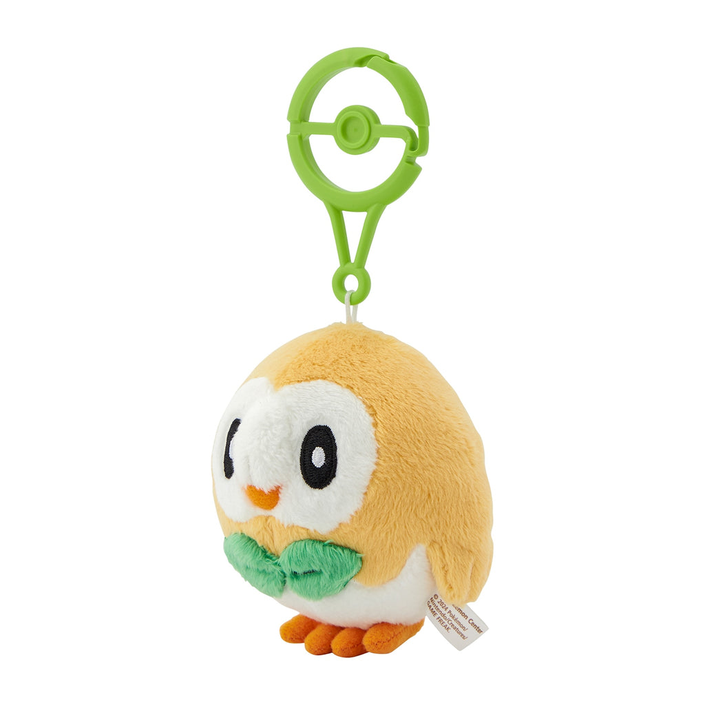 Rowlet Mokuroh Plush Keychain with Carabiner Pokemon Center Japan 2024