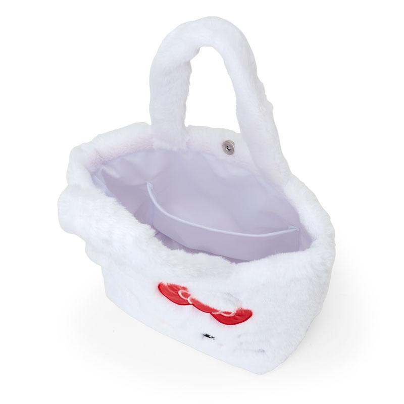 Hello Kitty Fur mini Tote Bag White Sanrio Japan 2025