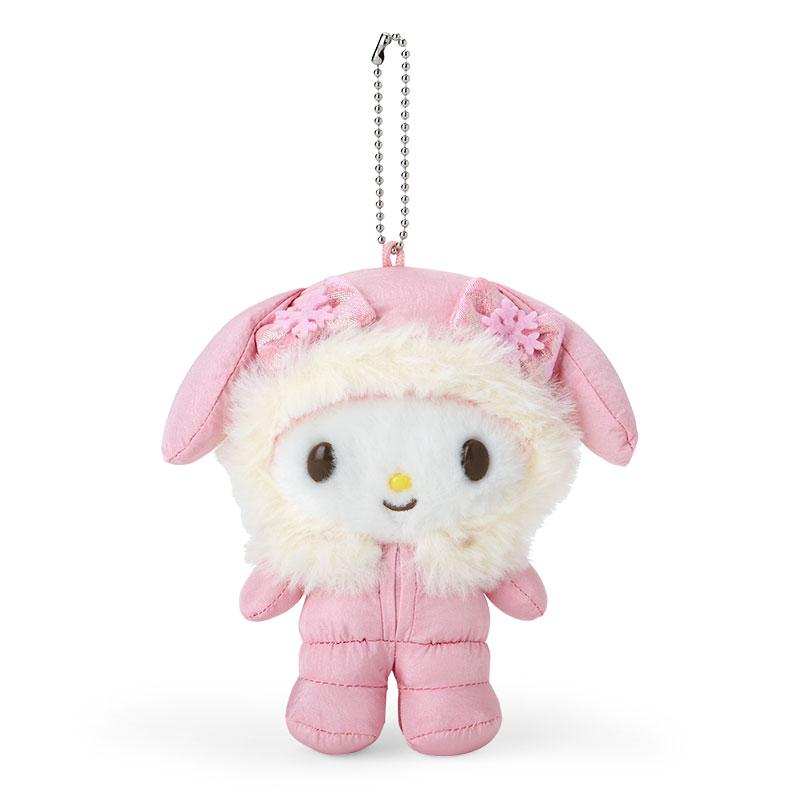 My Melody Plush Mascot Holder Keychain Fluffy Winter Sanrio Japan 2024