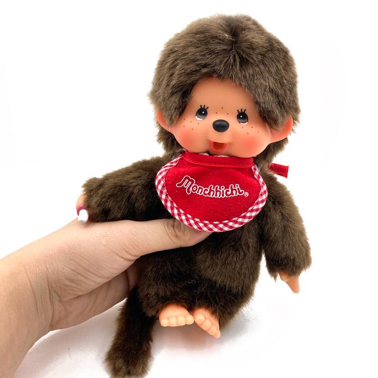 Monchhichi Doll S Boy Premium Standard Brown Japan