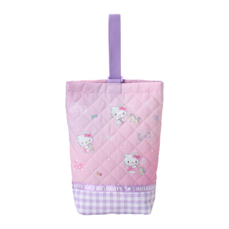 Hello Kitty Kids Quilting Shoes Bag Pink Sanrio Japan