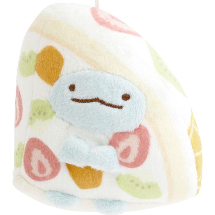 Sumikko Gurashi Tokage Lizard Plush Keychain Cake Fruit Parlor San-X Japan 2025