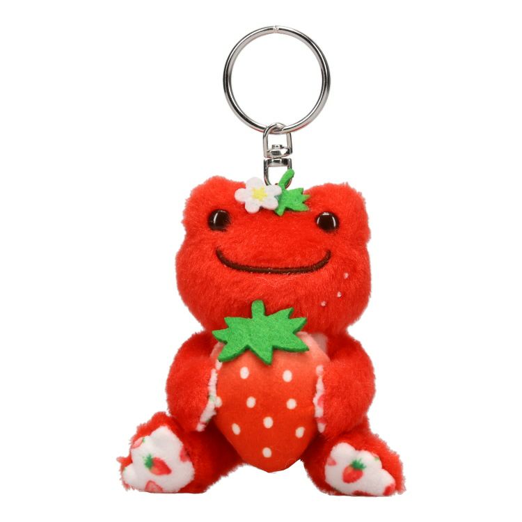 Pickles the Frog Plush Keychain Strawberry Japan 2024
