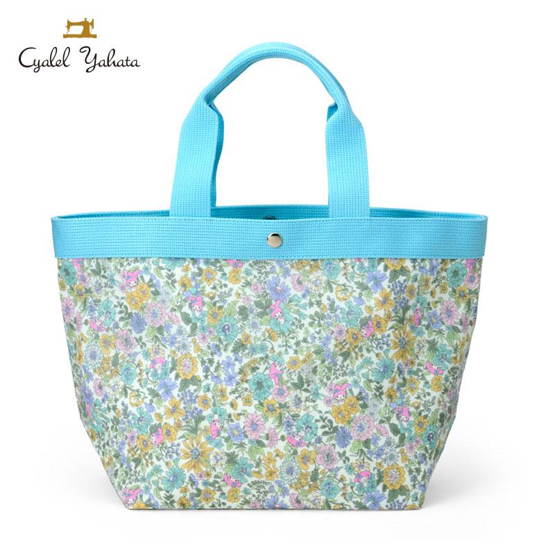 My Melody Liberty Fabrics Tote Bag L Flower Blue Sanrio Japan 2025