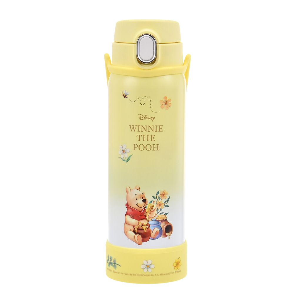 Winnie the Pooh Stainless Bottle Strap 470ml Gradiention Disney Store Japan 2025