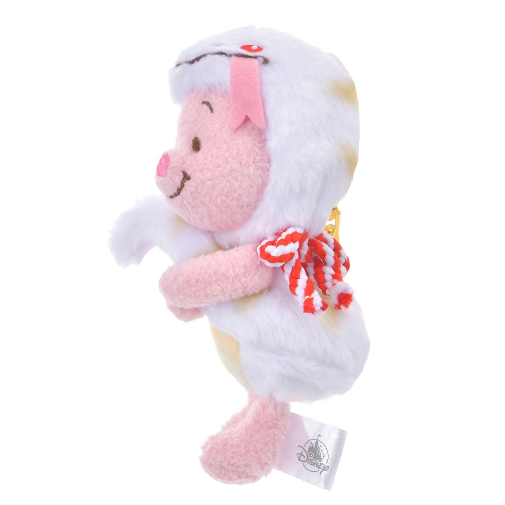 Piglet Plush Keychain ETO POOH 2025 Disney Store Japan New Year Snake