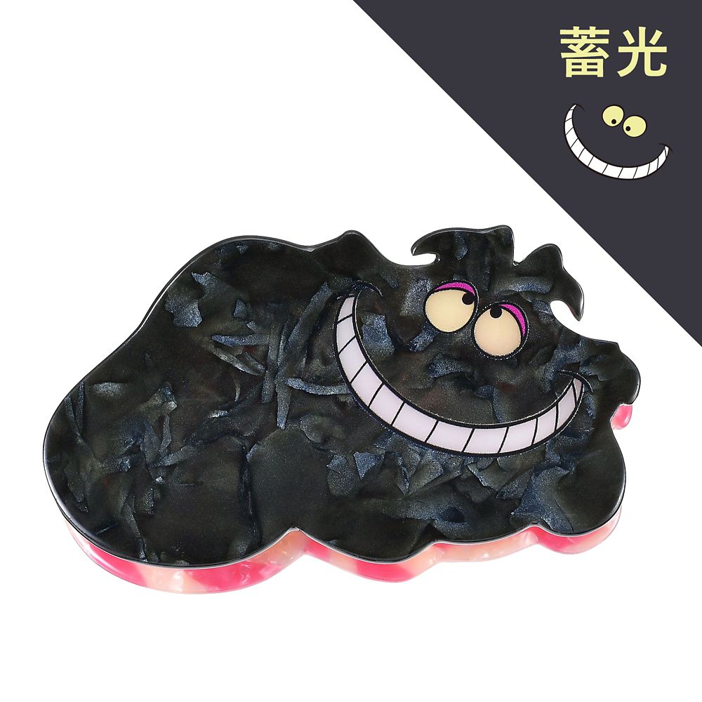 Cheshire Cat Phosphorescent Plush Hair Clip Disney Store Japan Alice Wonderland