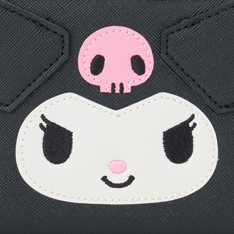 Kuromi Bi-fold Wallet Face Shape Sanrio Japan 2024