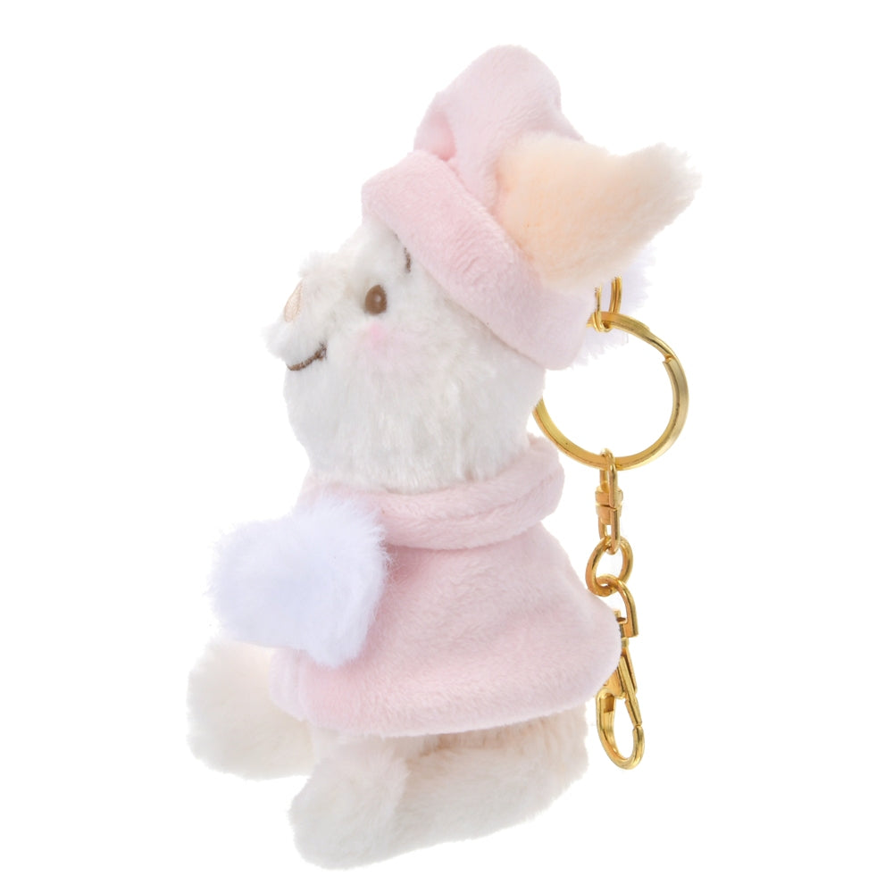 Piglet Plush Keychain Fruit Latte Color White Pooh Disney Store Japan 2024