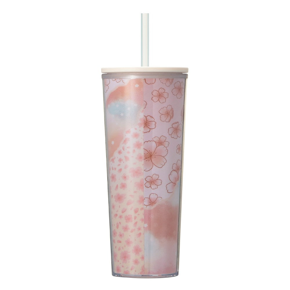 Starbucks Japan SAKURA 2025 Cold Cup Tumbler Layered 414ml